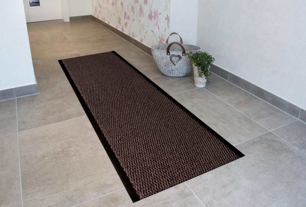 Läufer Entree - Braun, Basics, Kunststoff (120/300cm) - Novel