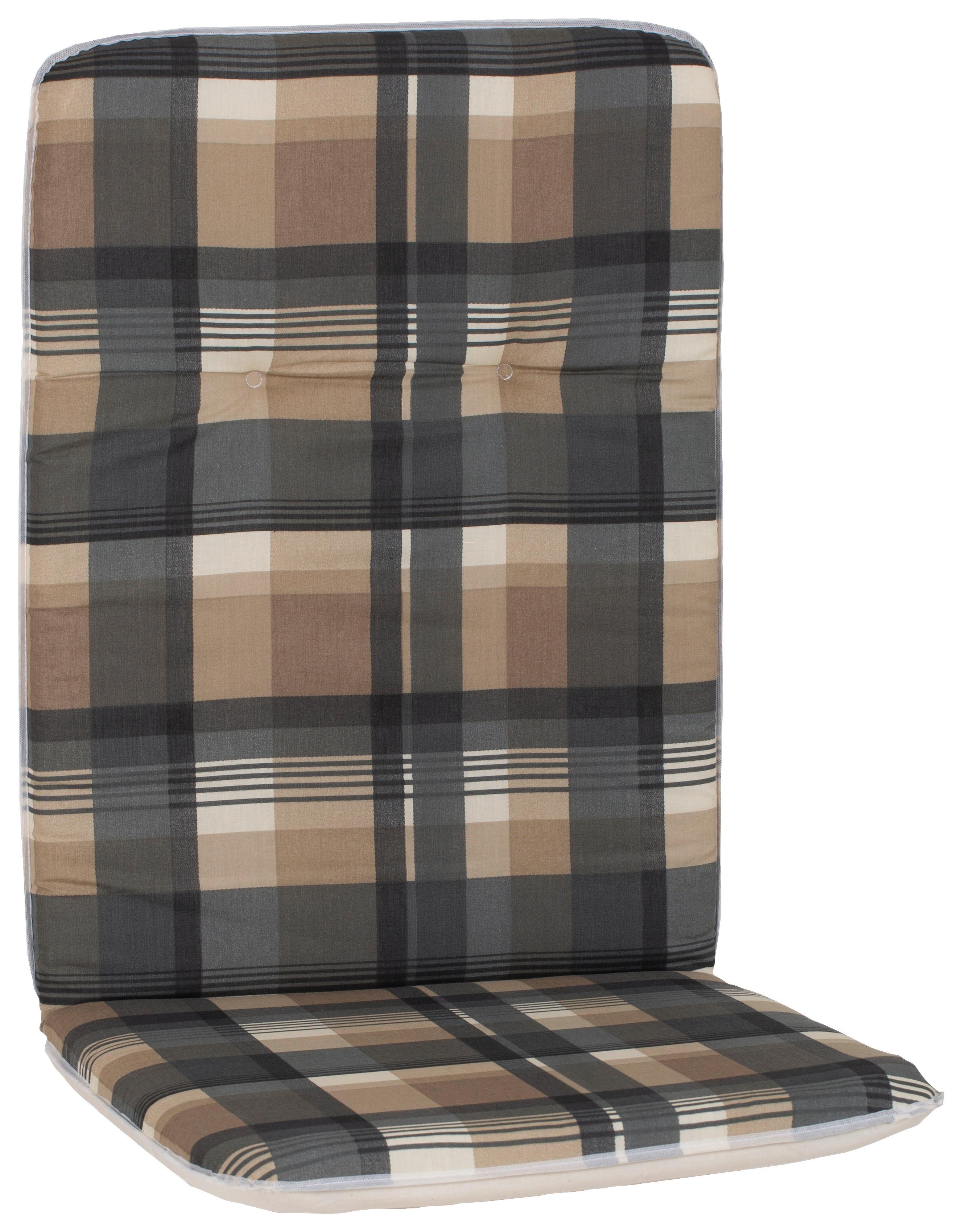 Hochlehner Wendeauflage Bali 114x47 Cm Braun/beige - Beige/Braun, Basics, Textil (114/47/5cm) - Beo