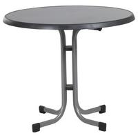 Gartentisch Klappbar Holzwerkstoff/Metall ⌀ 86 cm - Graphitfarben, MODERN, Holzwerkstoff/Metall (86/86/72cm) - Sieger