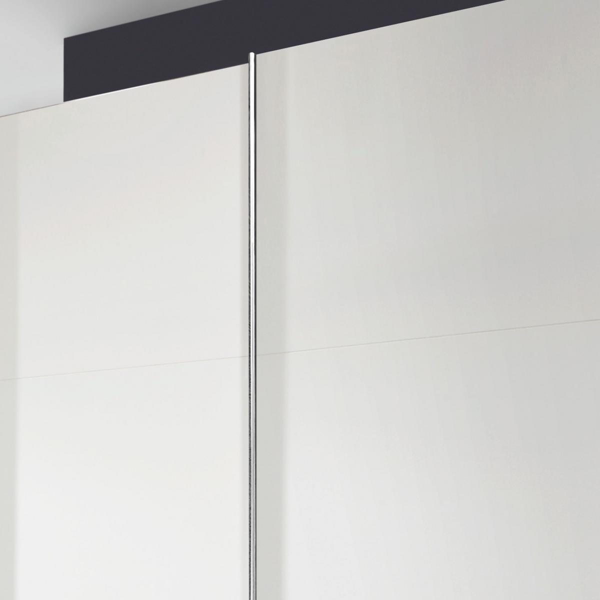 Schwebetürenschrank Mit Laden 250cm Level 36a, Weiß - Weiß, MODERN, Holzwerkstoff (250/216/65cm) - MID.YOU