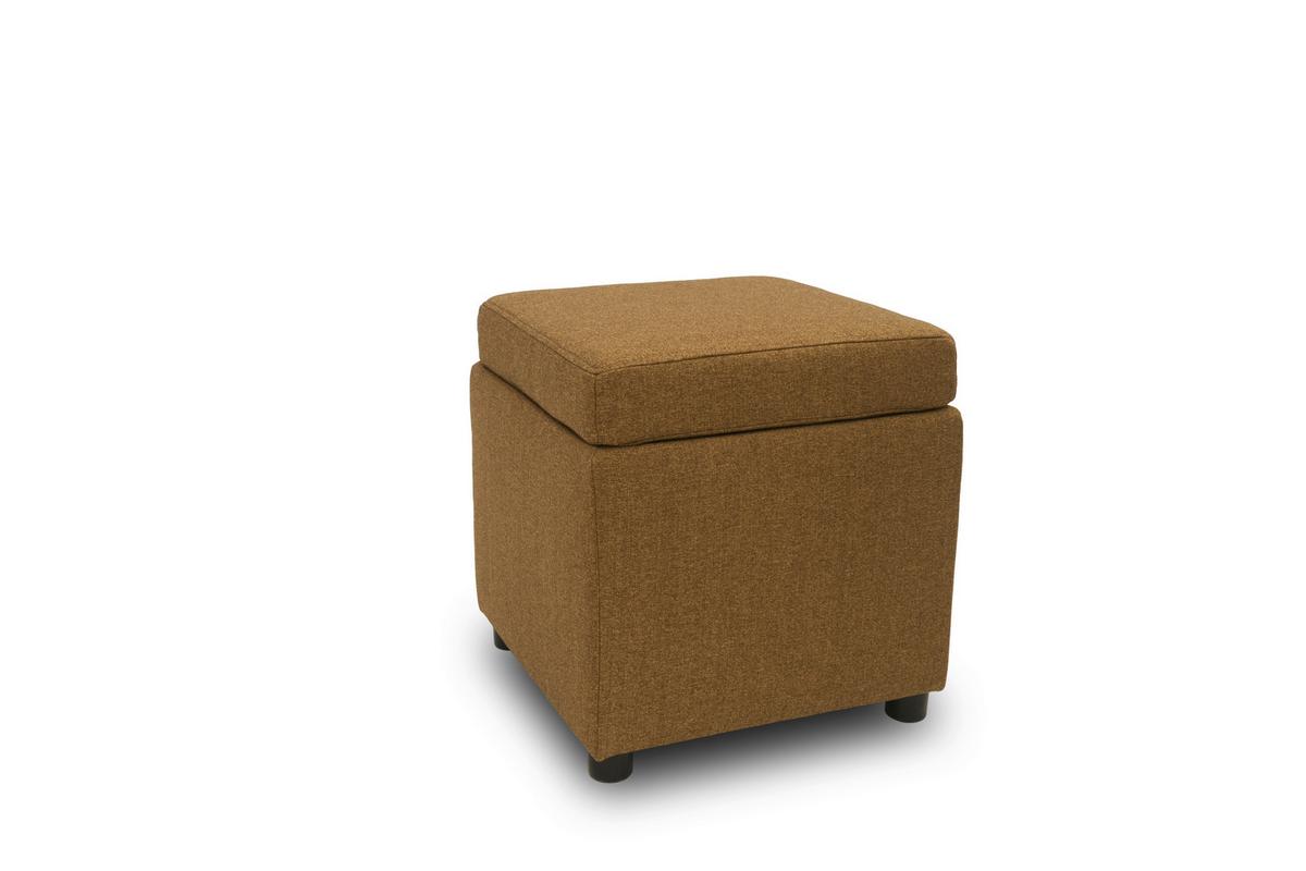Hocker Looks IIi - Messingfarben/Schwarz, Design, Textil (45/47/45cm) - LOOKS by W.Joop