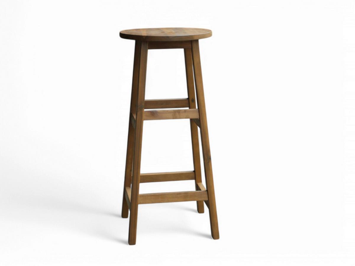 Barhocker-Set aus Akazie ca. 34x34x76 cm - Akaziefarben, Basics, Holz (34/34/76cm)