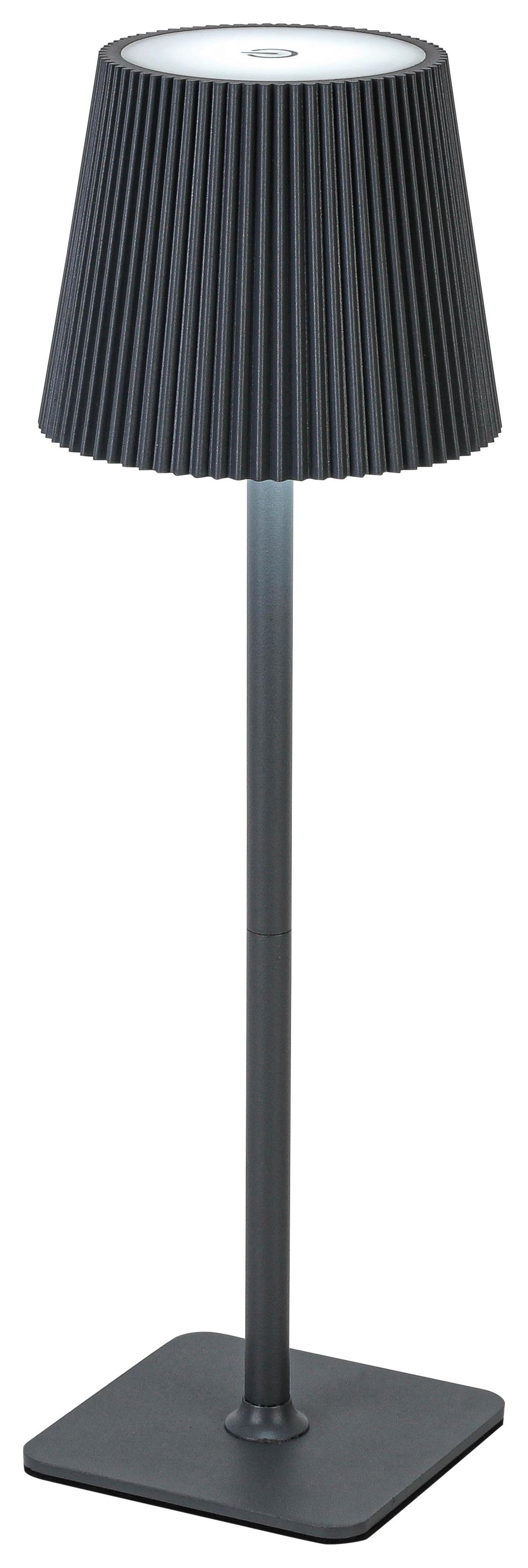 STOLNÍ LAMPA NA BATERIE MAXI - antracitová, Moderní, kov/plast (11/22- 36cm) - Mömax