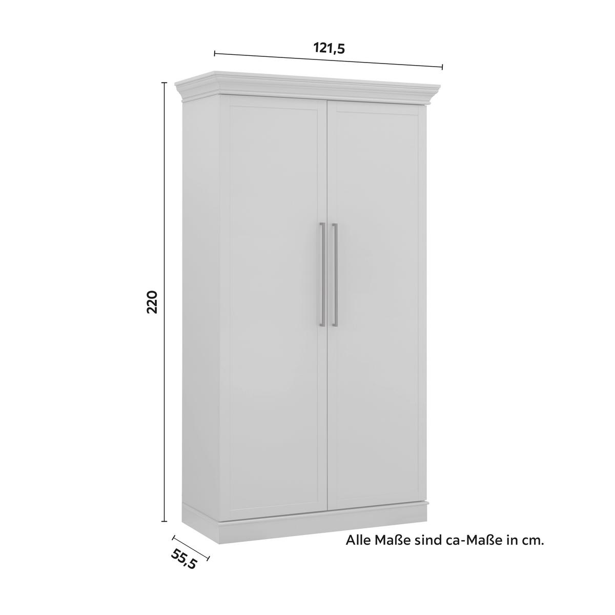 Bufet skriňa Alvaro sivá - sivá, Modern, drevo (122/220/54cm) - PBJ