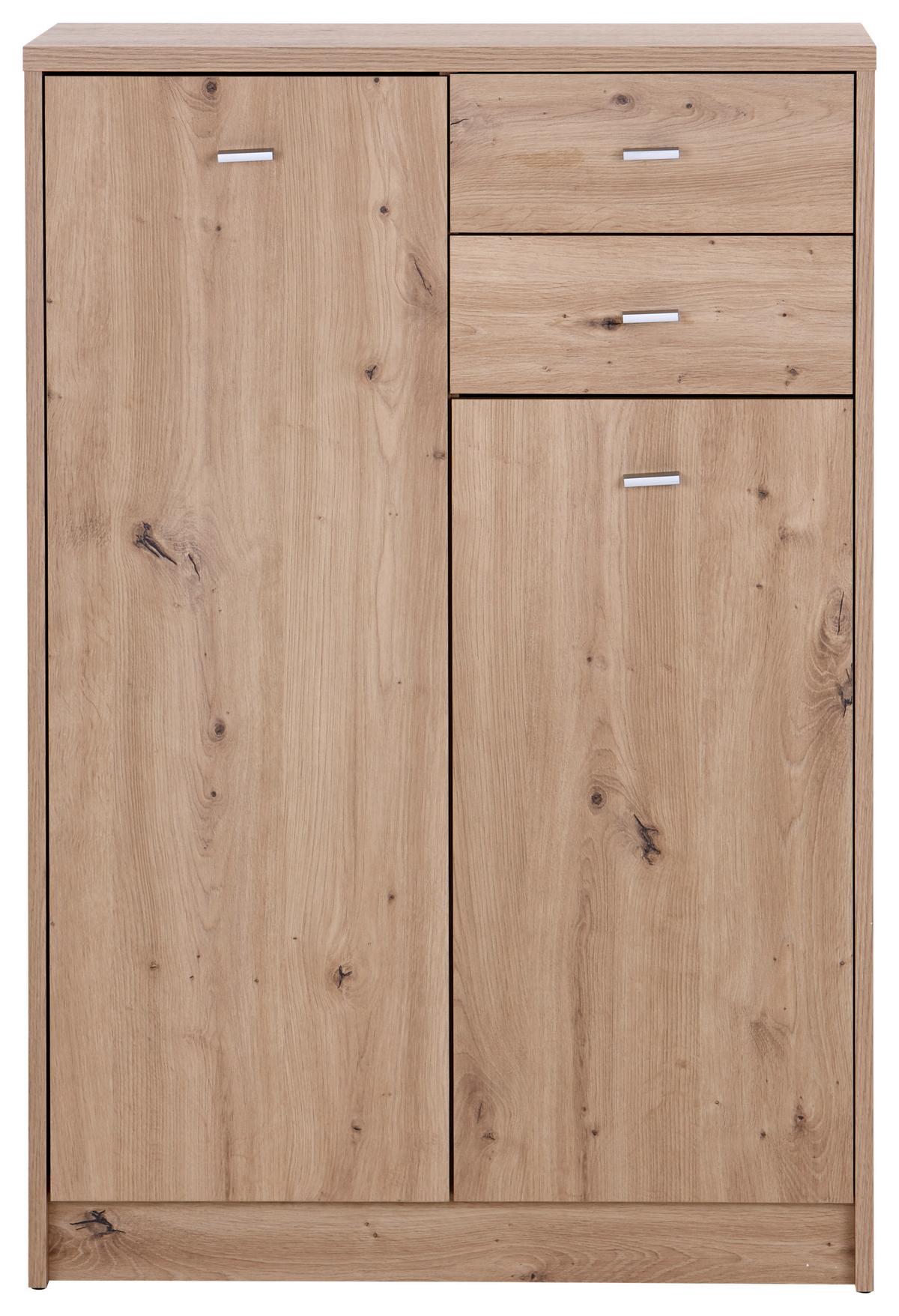 Kommode Verstellbar 74 Cm 4-You New Eichenfarbe Artisan - Eiche Artisan, MODERN, Holzwerkstoff (74/111,4/34,6cm)