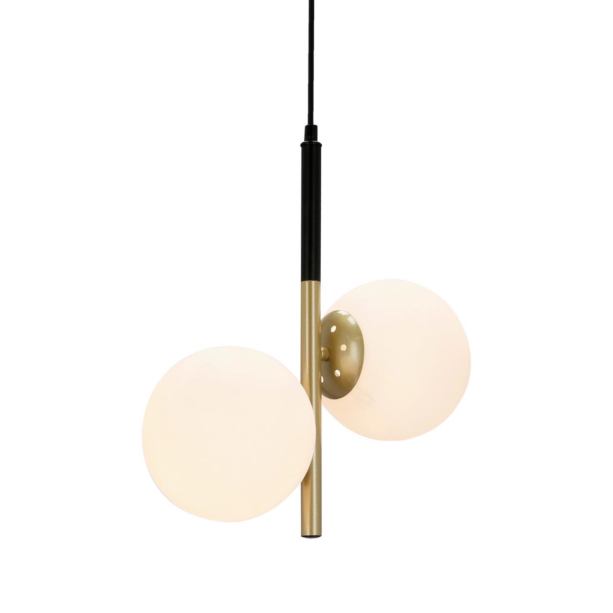 Hängeleuchte 32-01269 Duo - Goldfarben/Schwarz, Basics, Metall (32.5/15/115cm)