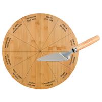 Drehplatte Inkl. Tortenheber - Hellbraun, Basics, Holz/Metall (35/35/5,5cm) - Kesper