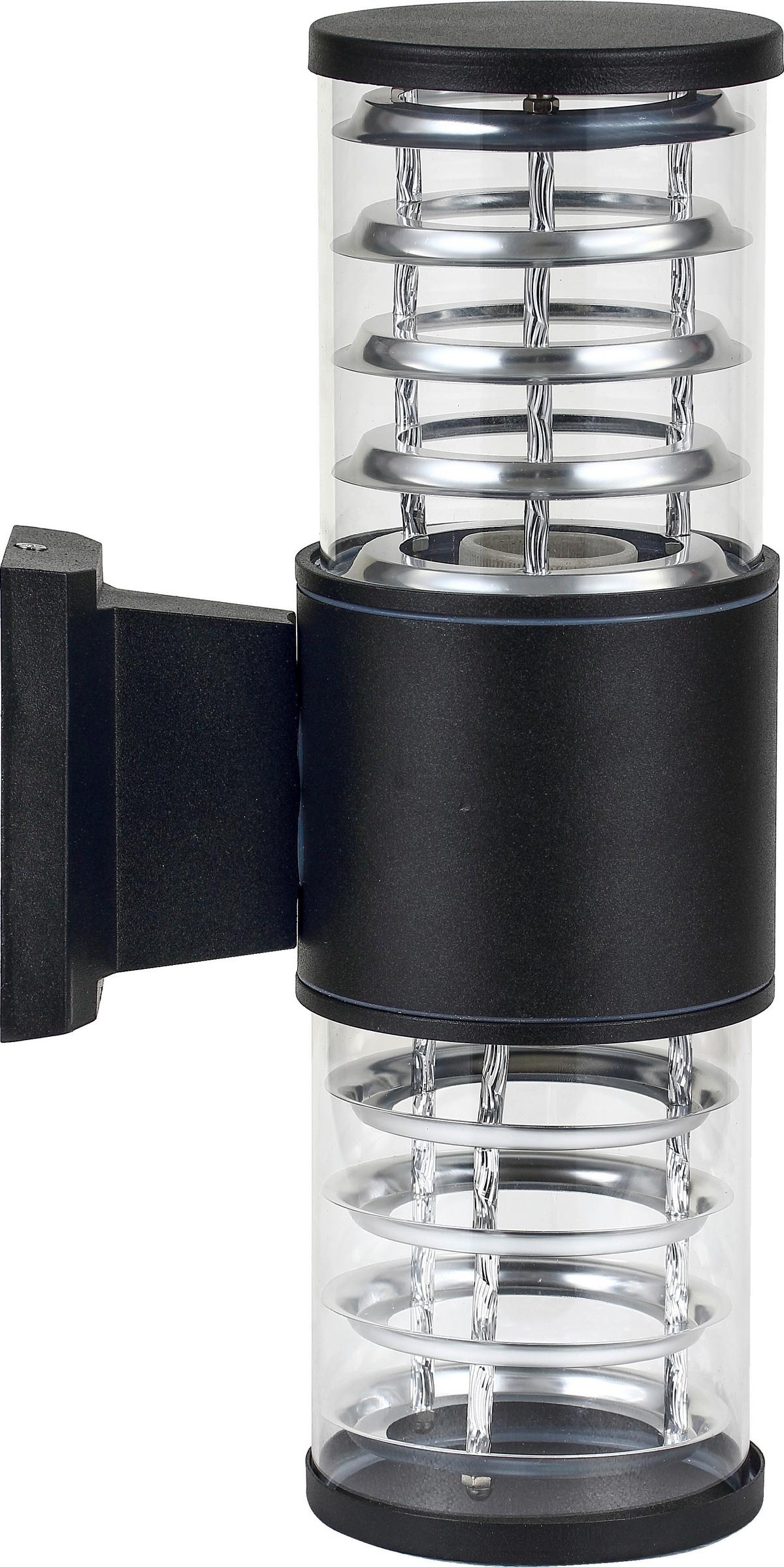 Kültéri Falilámpa Toronto - antracit/átlátszó, Basics, műanyag/fém (32/10,8/10,8cm)