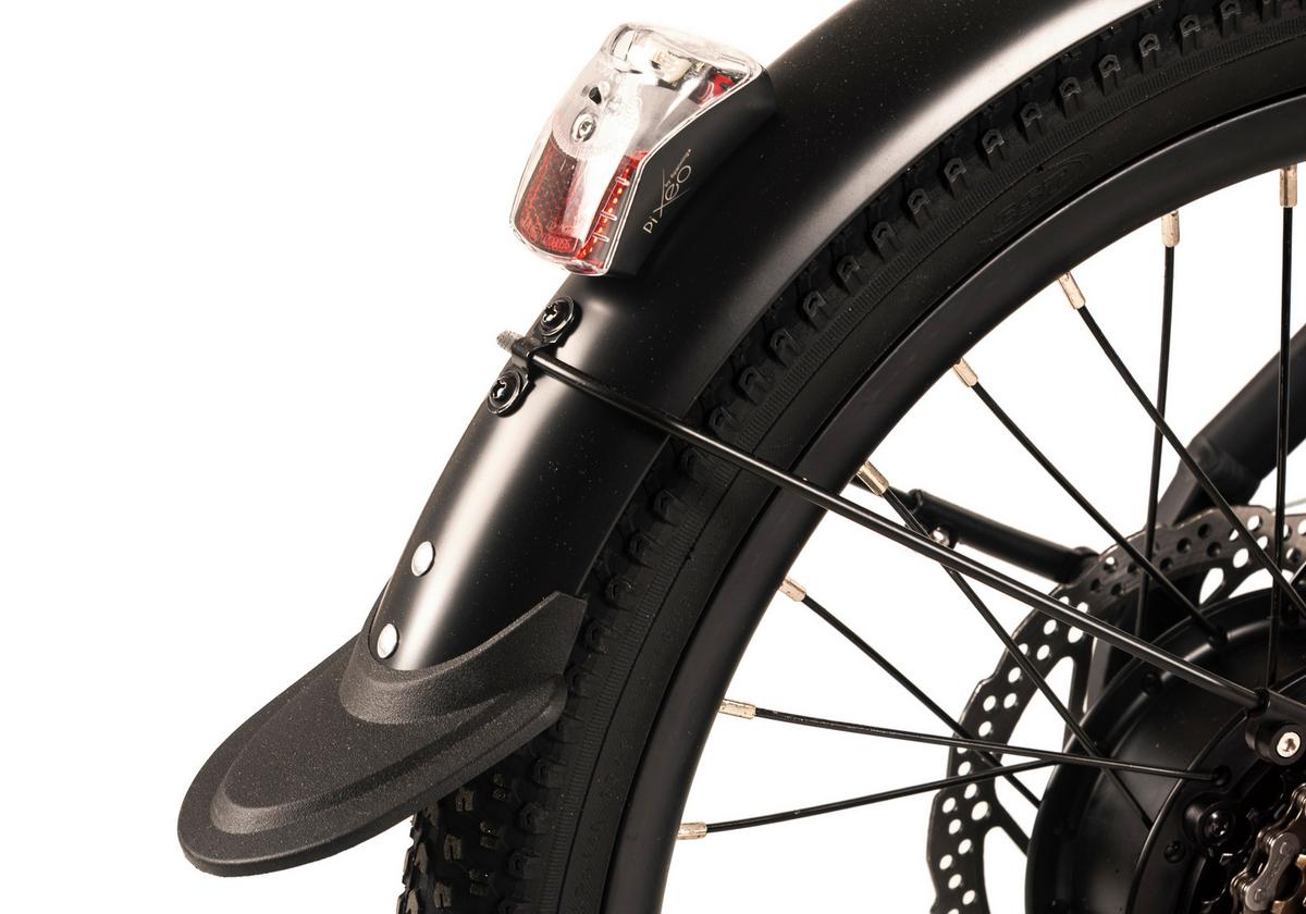 E-citybike 20 Zoll Schwarz - Schwarz, LIFESTYLE, Metall (180cm)