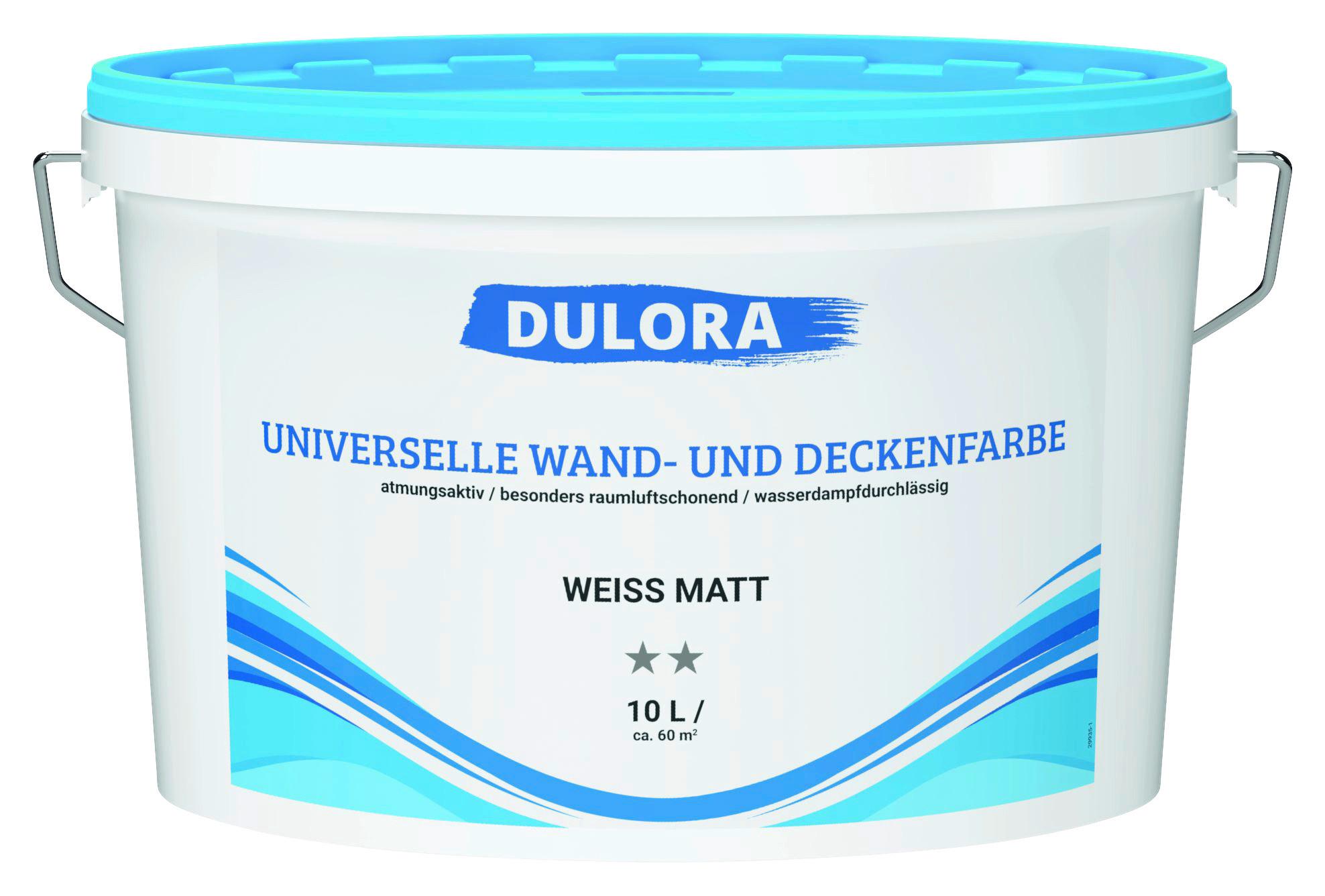 Wandfarbe Weiß Matt 10 L für 60 M2 Dispersionsfarbe - Weiß (10l)