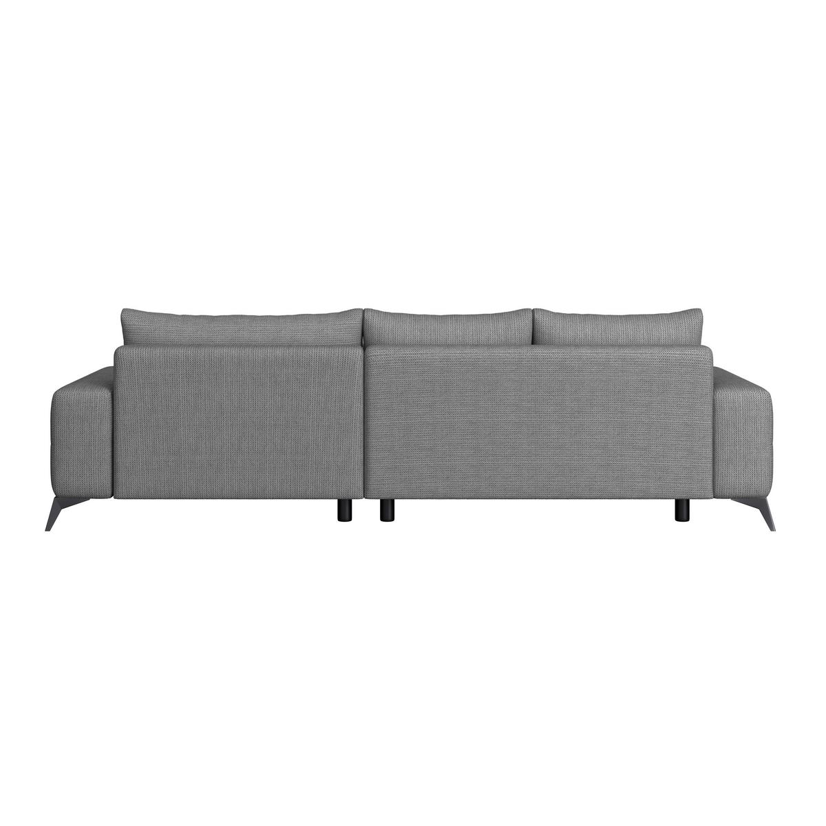 Ecksofa Mauro Anthrazit, mit Schlaffunktion - Anthrazit/Schwarz, Trend, Textil (290/175cm) - Luca Bessoni