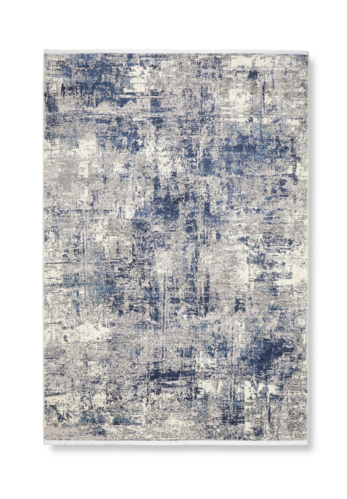 TKANÝ KOBEREC Malik 2, 120/170cm - modrá/sivá, Modern, textil (120/170cm) - Mömax