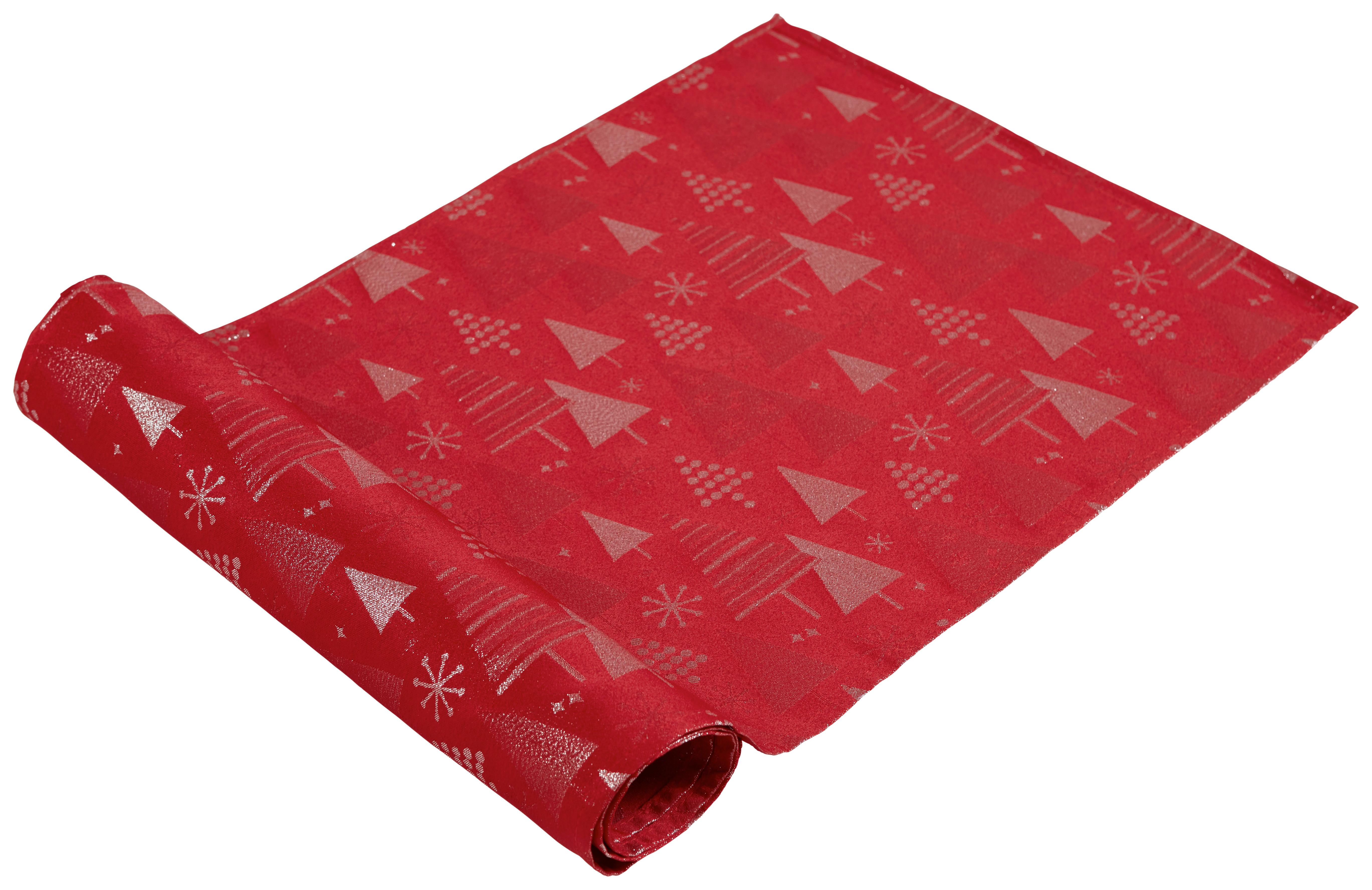 Tischläufer Esther - Rot, KONVENTIONELL, Textil (40/140cm) - Ondega