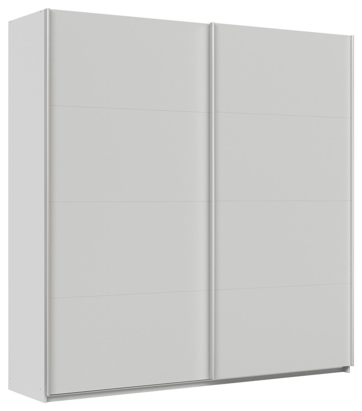 Schwebetürenschrank Feldkirch 225 maxihöhe - Hellgrau, MODERN, Holzwerkstoff (225/229/62cm)