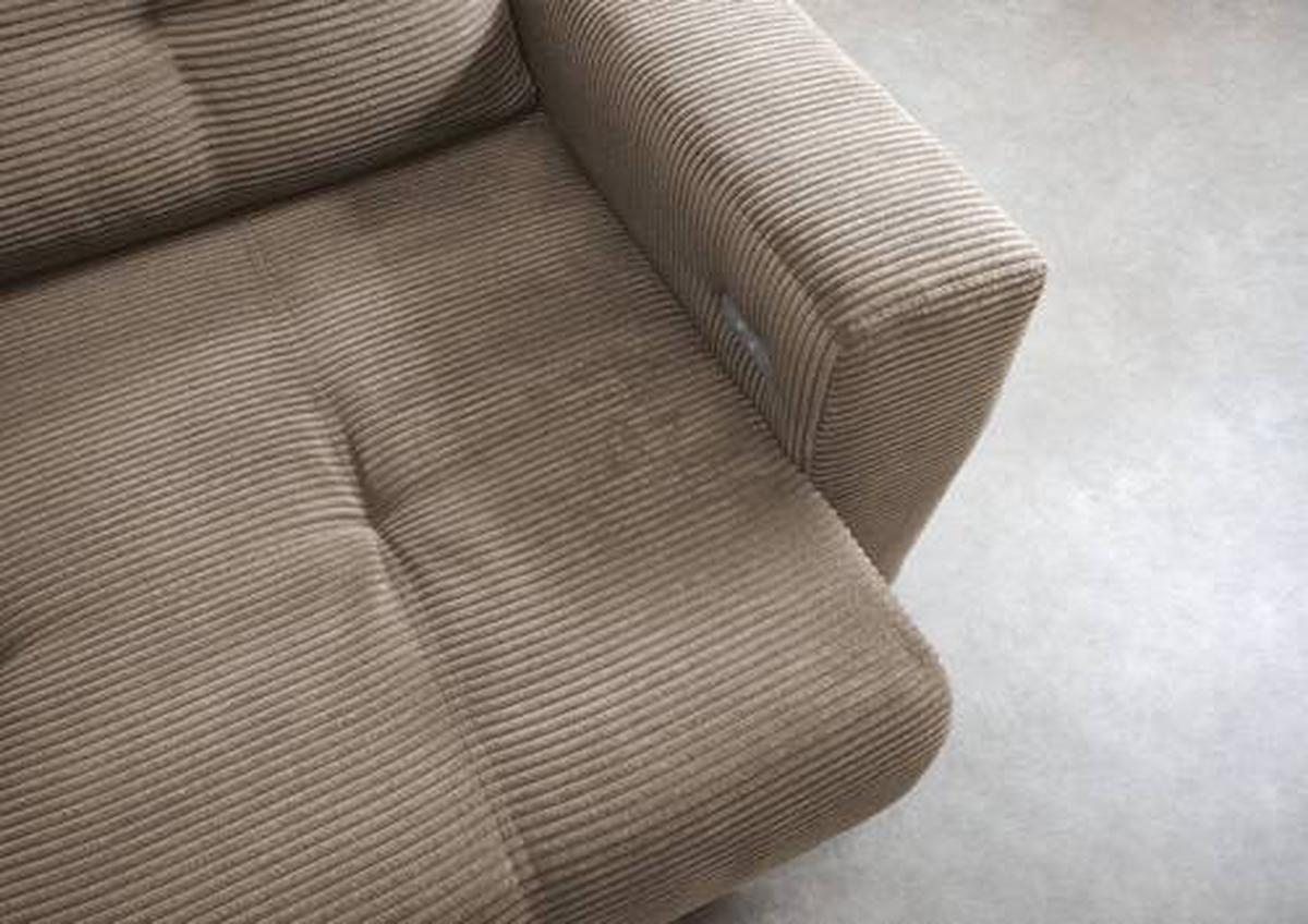 Ecksofa Liegefunktion Restato Graubraun - Graubraun/Schwarz, MODERN, Holz/Textil (177/246cm) - MID.YOU