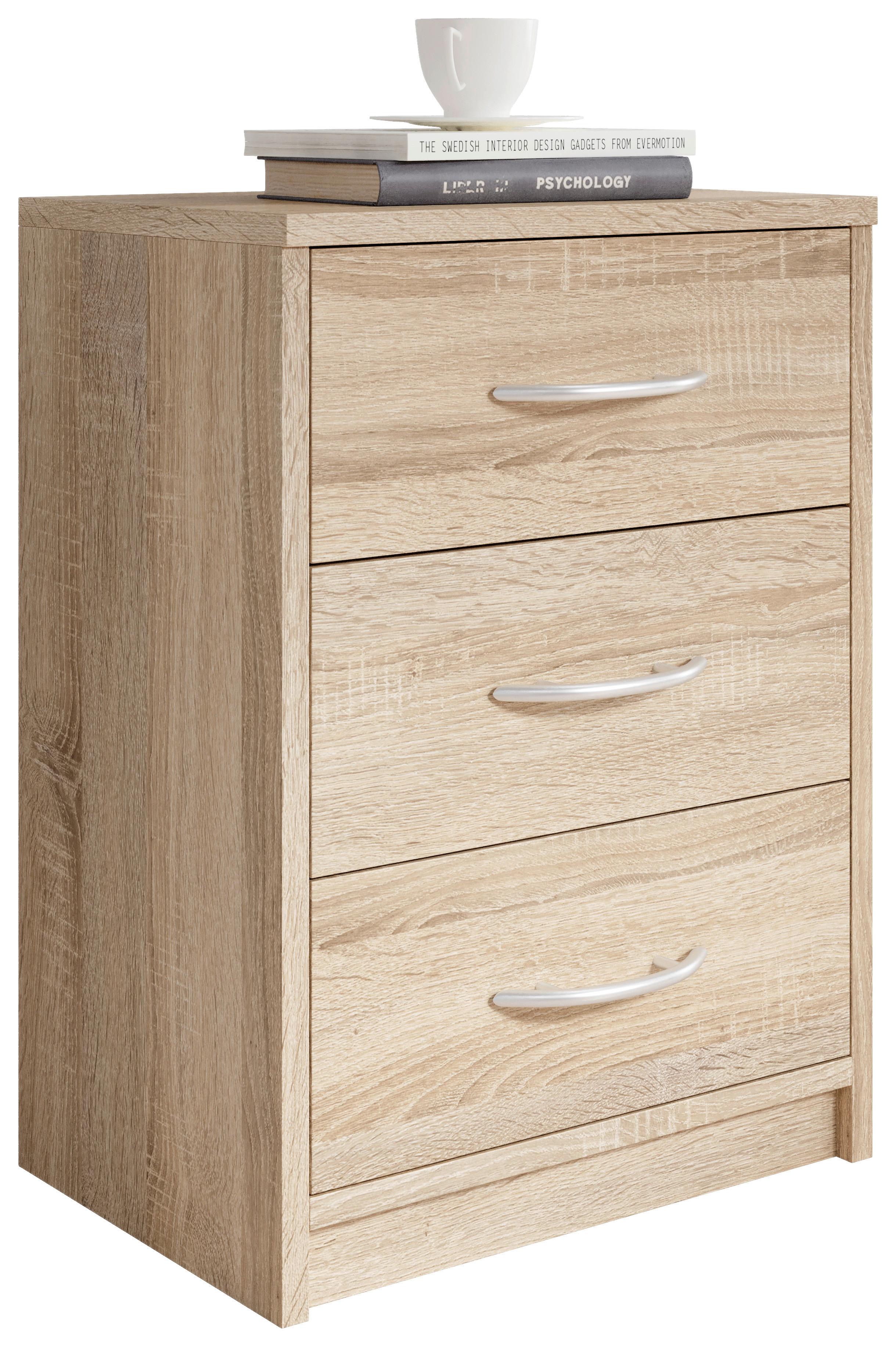 Nachtkästchen Pepe B: 38,5 cm Sonoma Eiche - Sonoma Eiche, Basics (38,5/54/28,2cm) - P & B