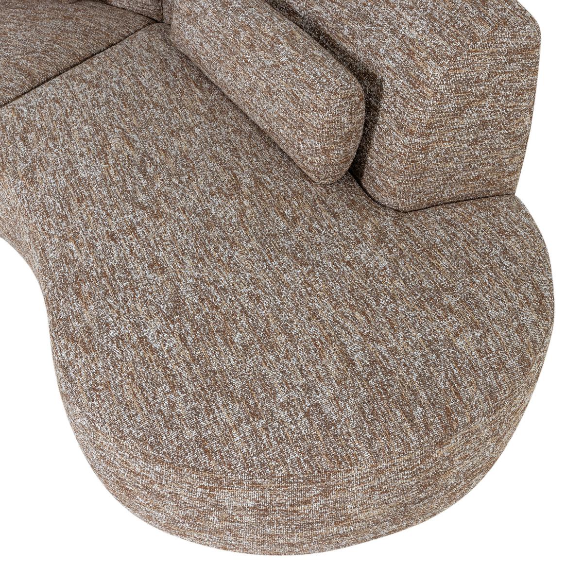 Bigsofa Batavier Hellbraun B: 254cm - Hellbraun, Design, Textil (254/74/122cm) - Livetastic