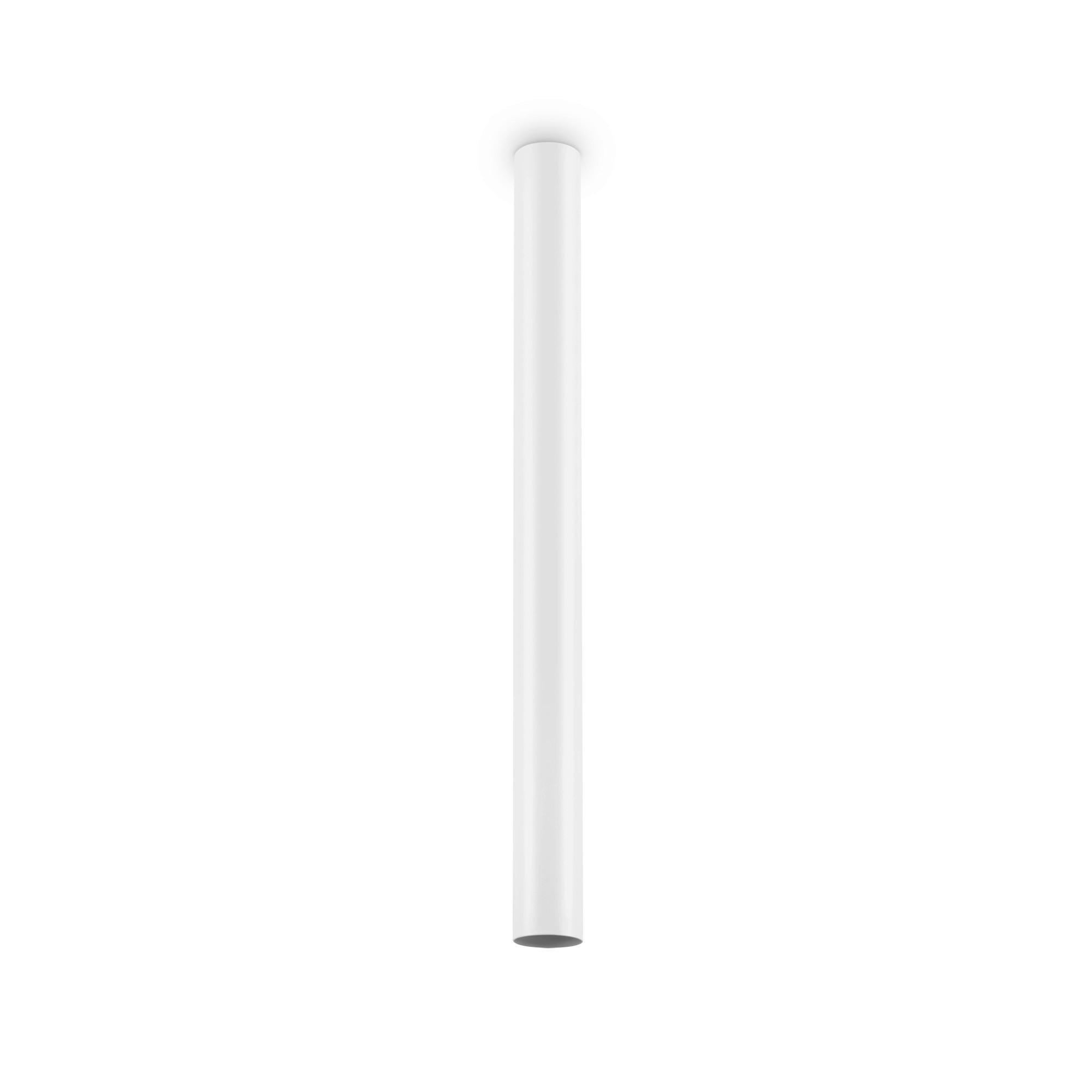 LED- Deckenleuchte Look H: 75 cm 1-flammig, Zylinder - Weiß, KONVENTIONELL, Metall (6/75cm) - Ideal Lux