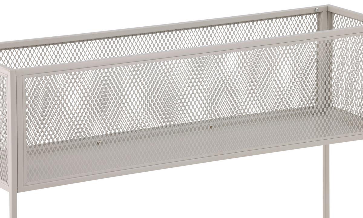 Bücherwand Netz - Beige, Design, Metall (110/80/30cm) - Livetastic