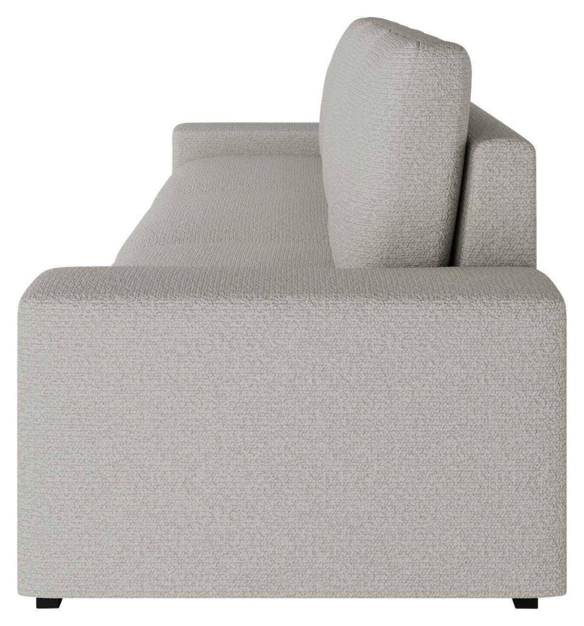 Schlafsofa Roland, Beige B: 239 Cm - Beige/Schwarz, Design, Textil (239/91/92cm) - MID.YOU