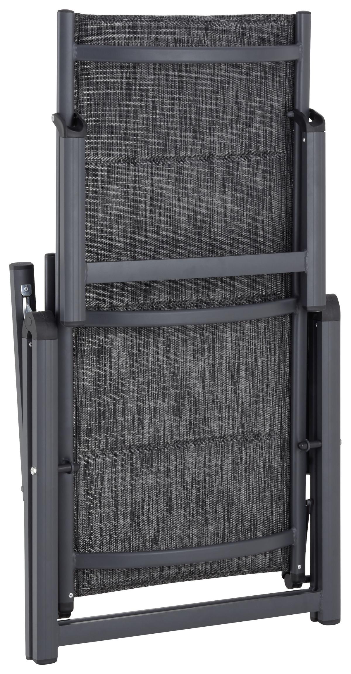 Napozóágy Verena - sötétszürke/szürke, Design, textil/fém (70/103/146cm) - Luca Bessoni