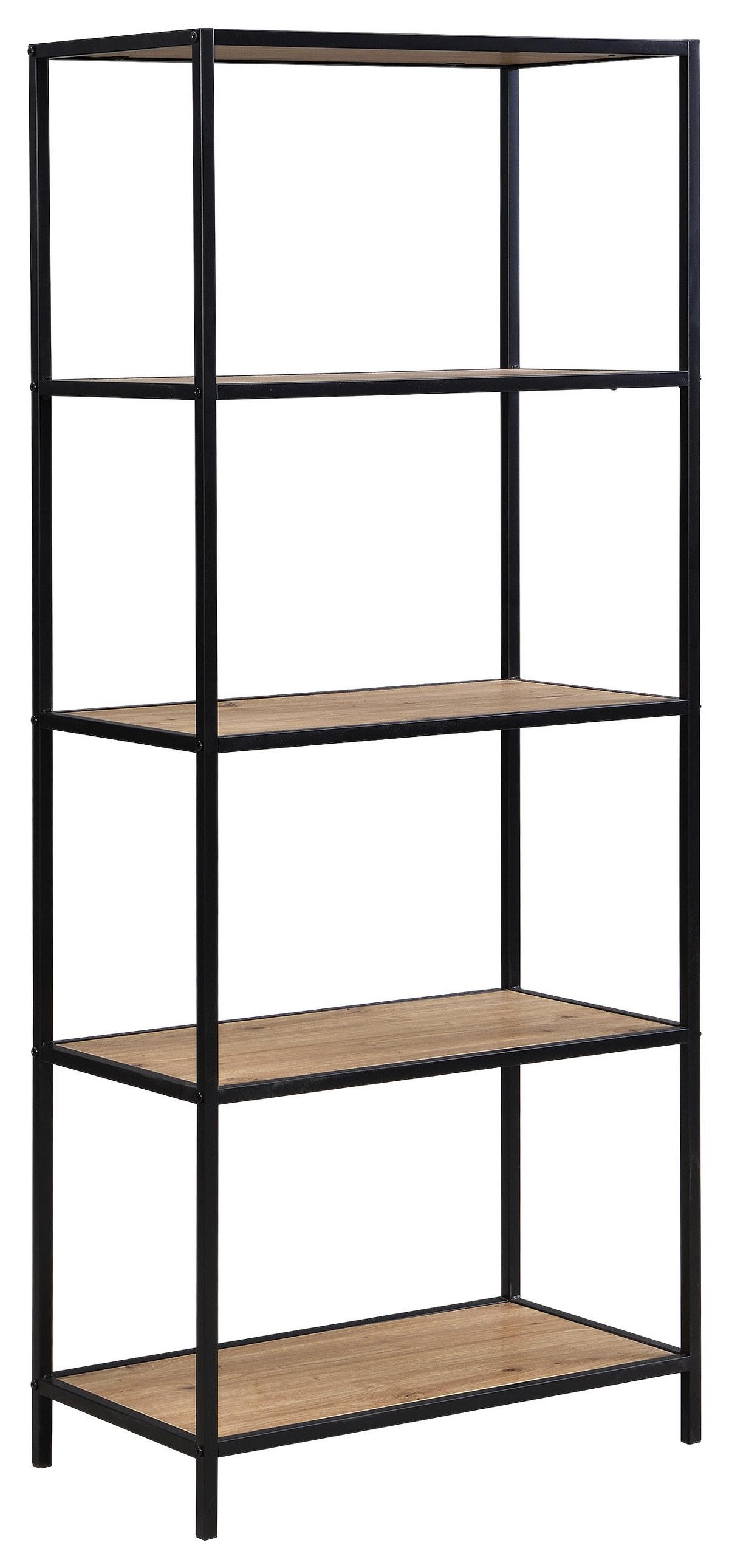 Regal Venedig - Schwarz/Eiche Artisan, MODERN, Holzwerkstoff/Metall (60/149/33cm)