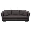 2-sitzer-sofa Mit Schlaffunkt. Modi Und Bettkasten Braun - Dunkelbraun/Silberfarben, Design, Textil (235/83/106cm) - MID.YOU