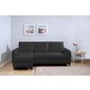 Ecksofa Moli, Anthrazit S: 236x148 cm - Anthrazit/Schwarz, Design, Textil (236/148cm) - MID.YOU