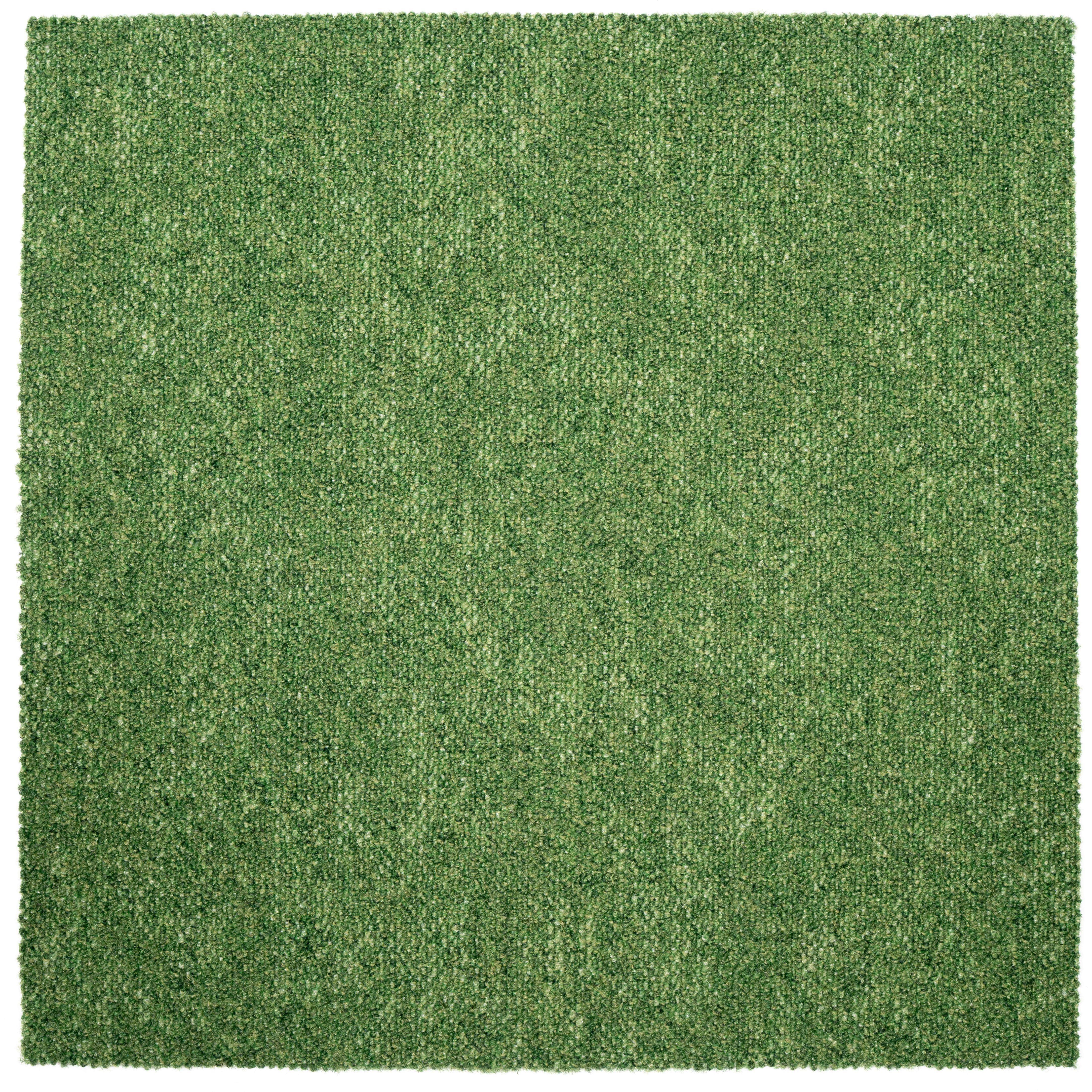 Teppichfliese Grün Marble 50x50 cm Florhöhe 3 mm - Basics, Textil (50/50cm)