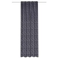 Fertigvorhang Gingko - Anthrazit, Trend, Textil (135/245cm)