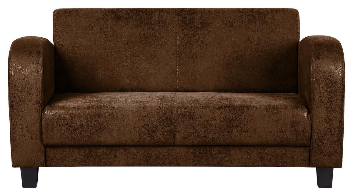 Sitzgarnitur Antis Braun B: 92 Cm - Dunkelbraun/Braun, Design, Textil (92/80/89cm) - Livetastic