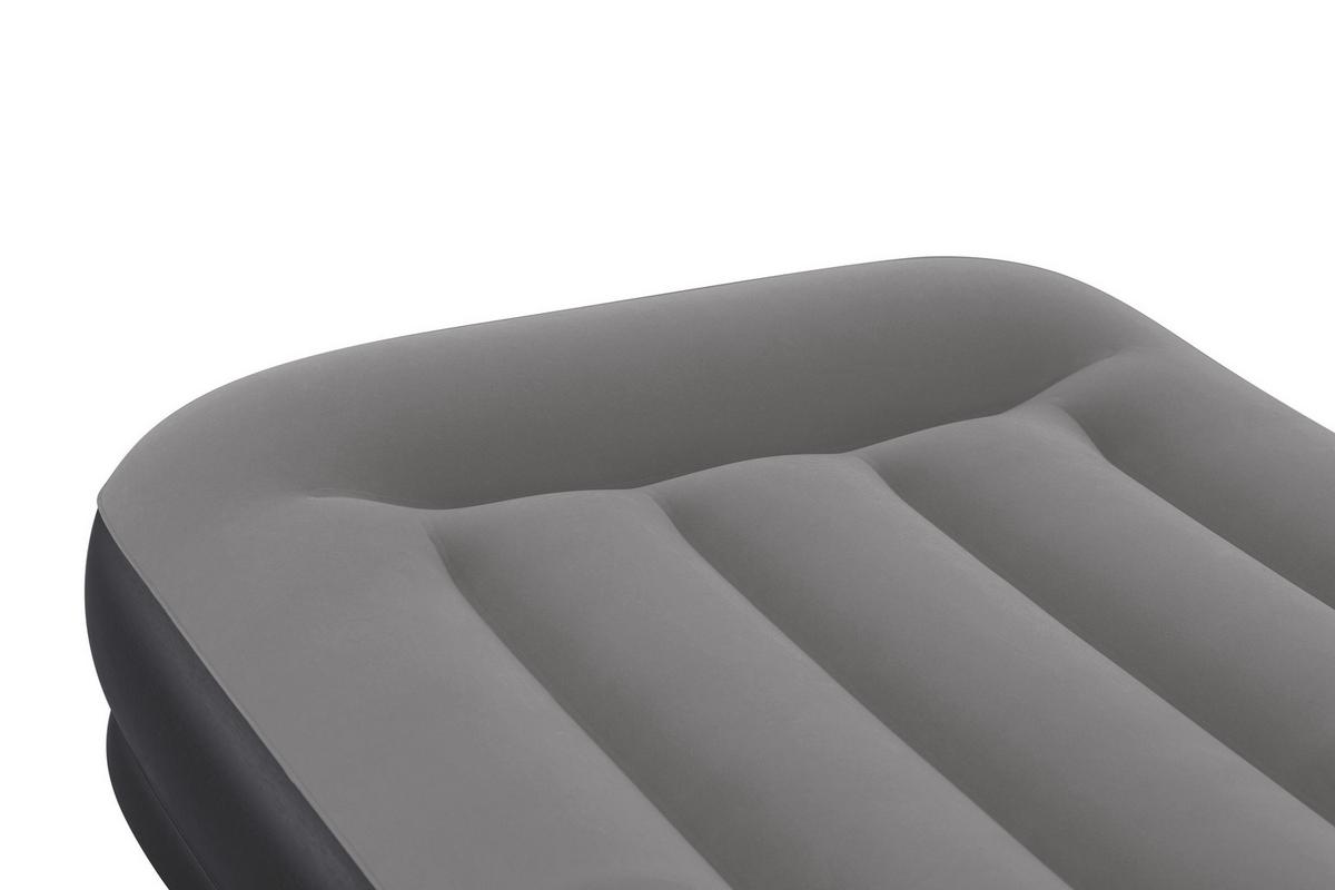 Luftbett Noah 191x97x36 cm Bis 150kg, inkl. Pumpe - Dunkelgrau/Schwarz, KONVENTIONELL, Kunststoff/Metall (191/97/36cm) - Bestway