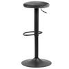 Barhocker höhenverstellbar Finch Grau/Schwarz - Schwarz/Grau, Basics, Textil/Metall (40/82/40cm)