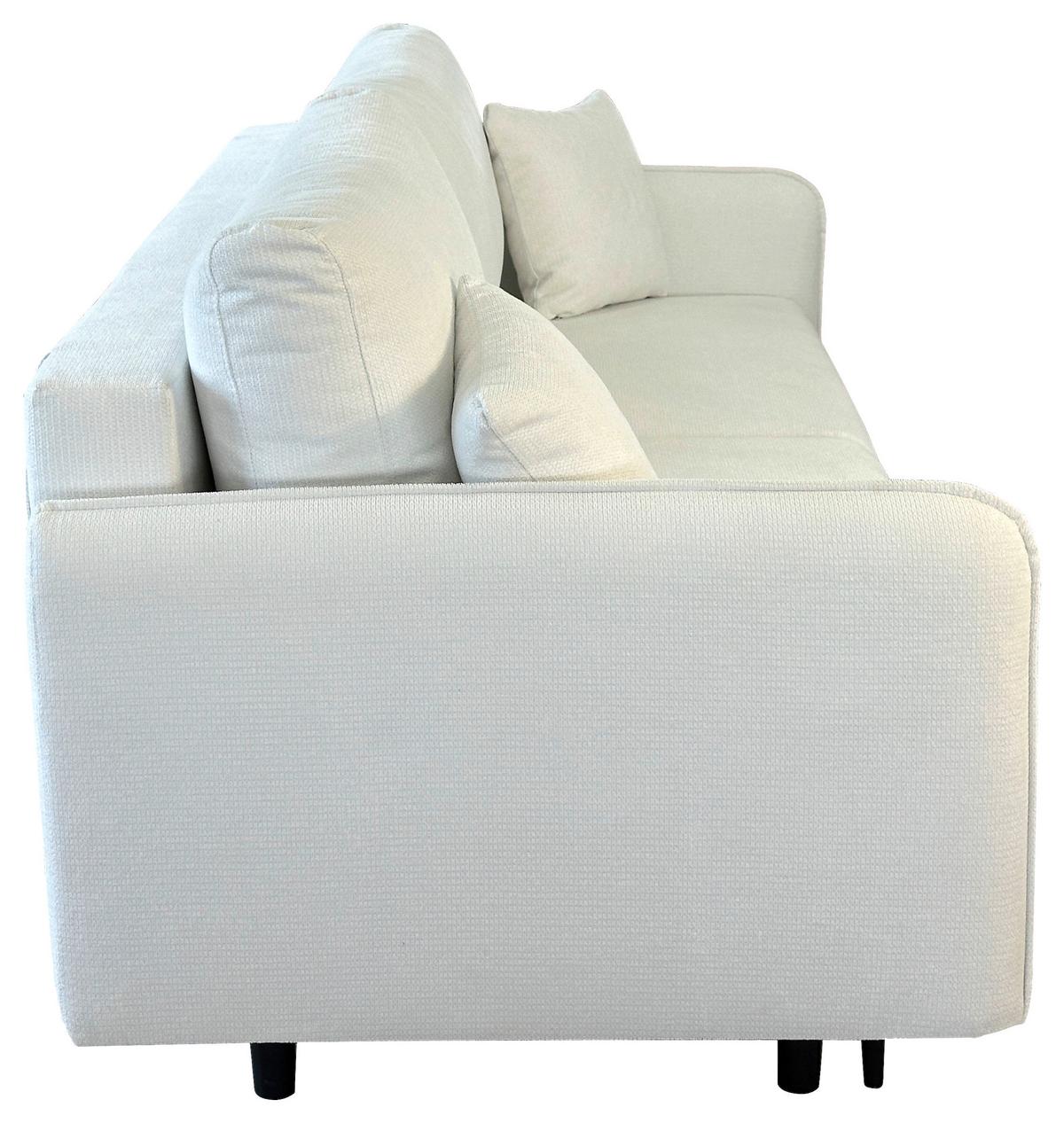 3-sitzer-sofa Mit Schlaffunktion Carine B: 216cm - Schwarz/Weiß, Design, Textil (216/96/102cm) - MID.YOU