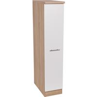 Apothekerschrank Merle Weiß, Eiche Dekor B:30cm - Eichefarben/Weiß, Basics, Holzwerkstoff (30/144,8/60cm) - Respekta