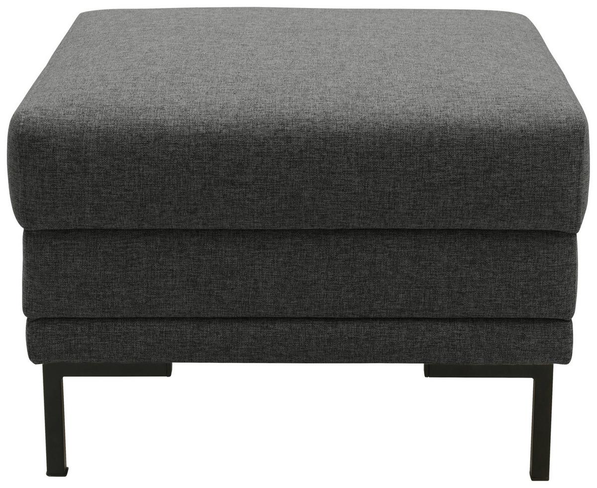 Hocker Looks Vii - Anthrazit/Schwarz, Design, Textil (55/45/55cm) - LOOKS by W.Joop