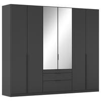 Drehtürenschrank Alabama Grau Metallic B: 271 Cm - Grau, MODERN, Holzwerkstoff (271/229/54cm) - Rauch Möbel