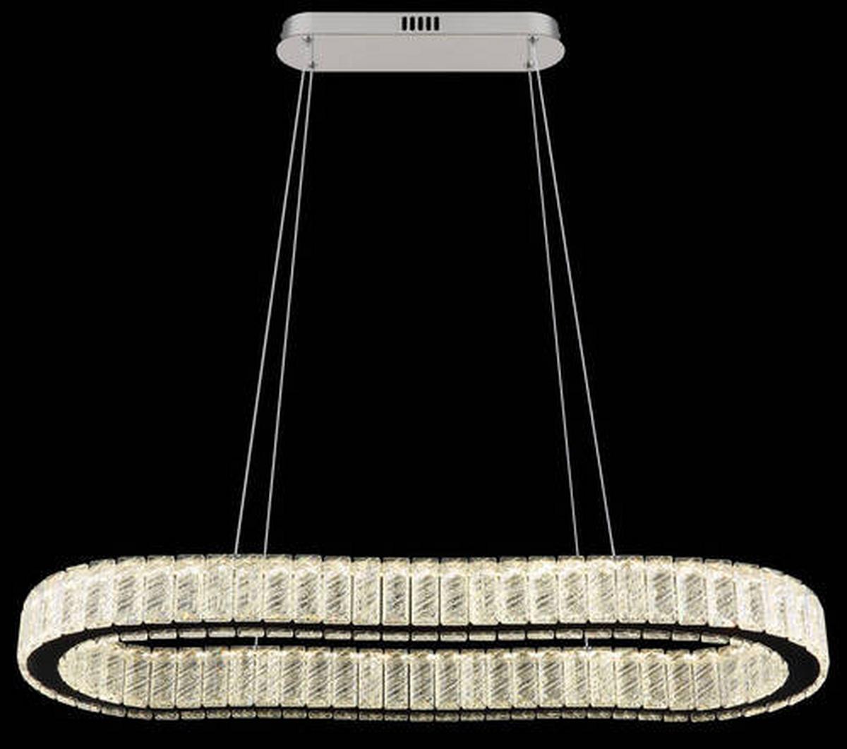 ZÁVESNÉ LED SVIETIDLO 67162-58 - priehľadné/číra, Konventionell, kov/plast (89/31/120cm) - Globo