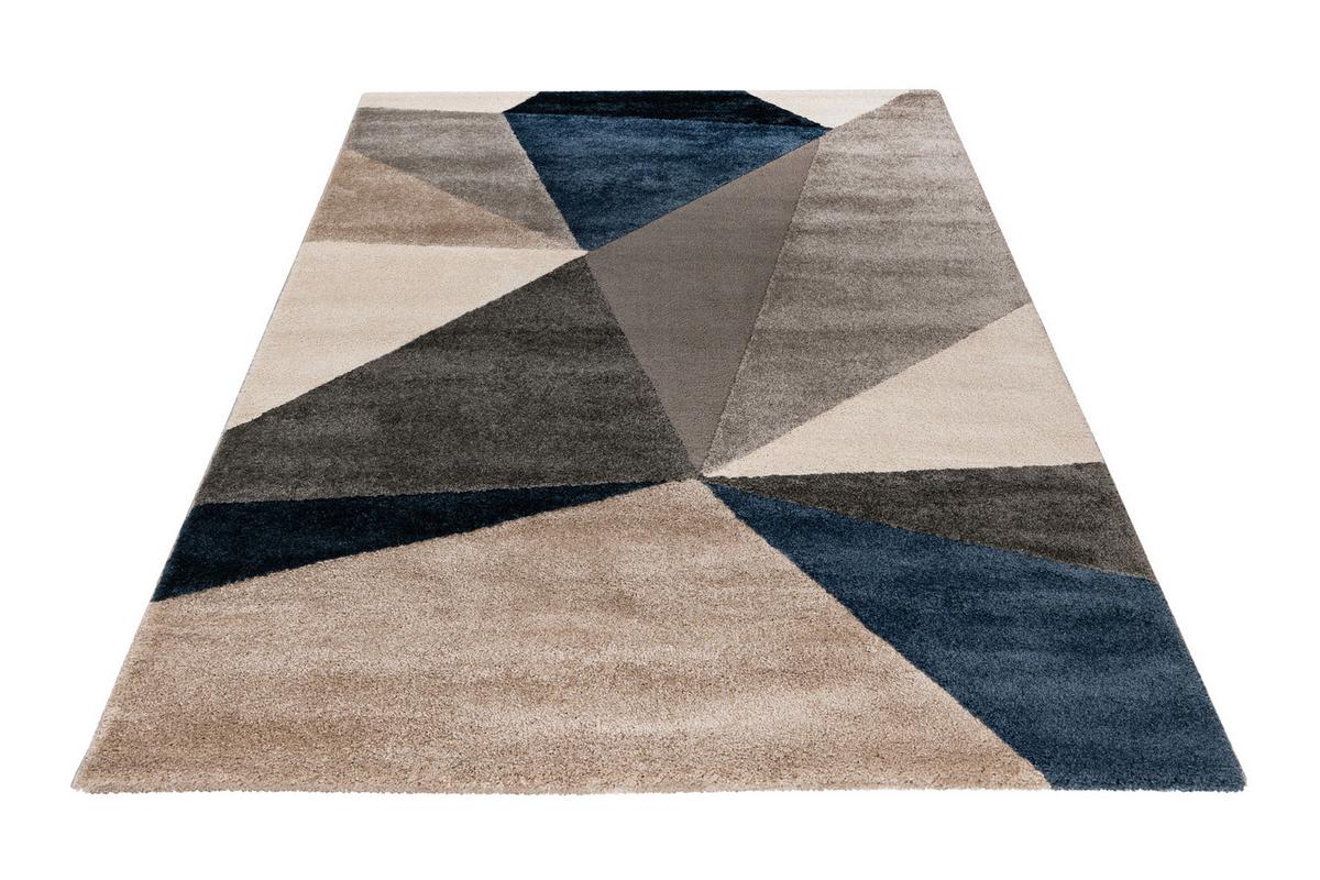 Hochflorteppich My Canyon 974 - Blau, Basics, Textil (80/150cm) - Obsession