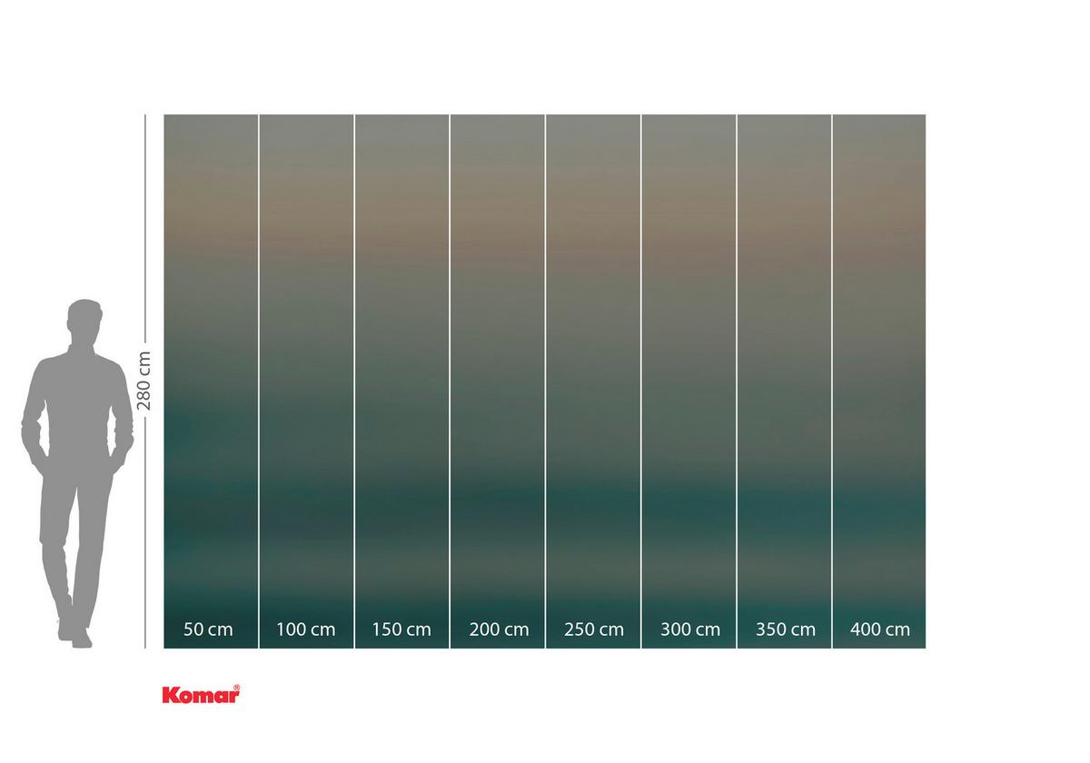 Fototapete Ocan Sense - Blau/Gelb, Trend, Papier (400/280cm) - Komar