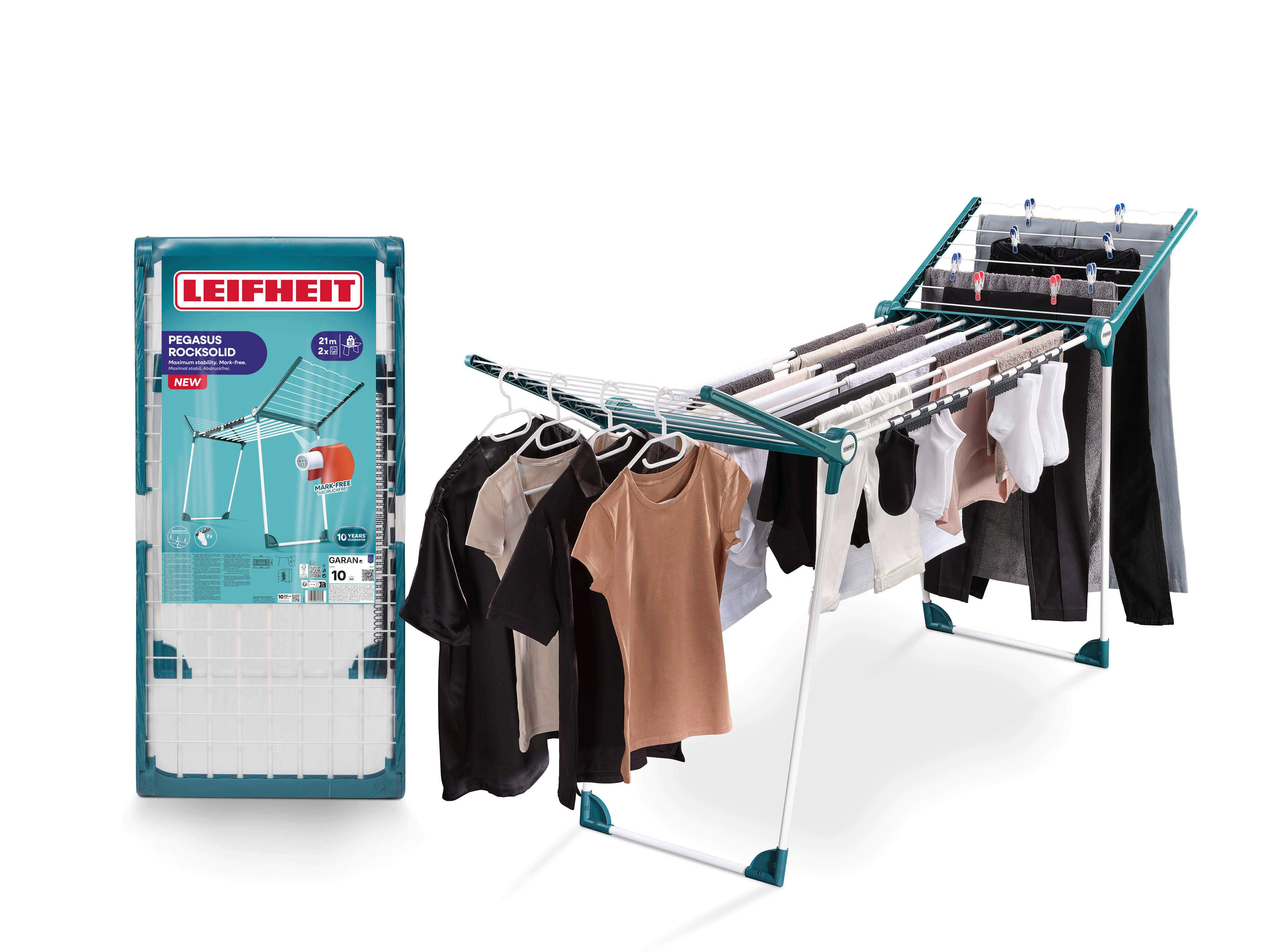 WÄSCHETROCKNER PEGASUS ROCKSOLID - Türkis, Basics, Kunststoff (200/88cm)