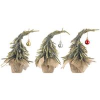 Weihnachtsbaum Luca Kunststoff ca. 10x8x22 cm - Schwarz/Grün, KONVENTIONELL, Kunststoff/Textil (10/8/22cm) - Luca Bessoni