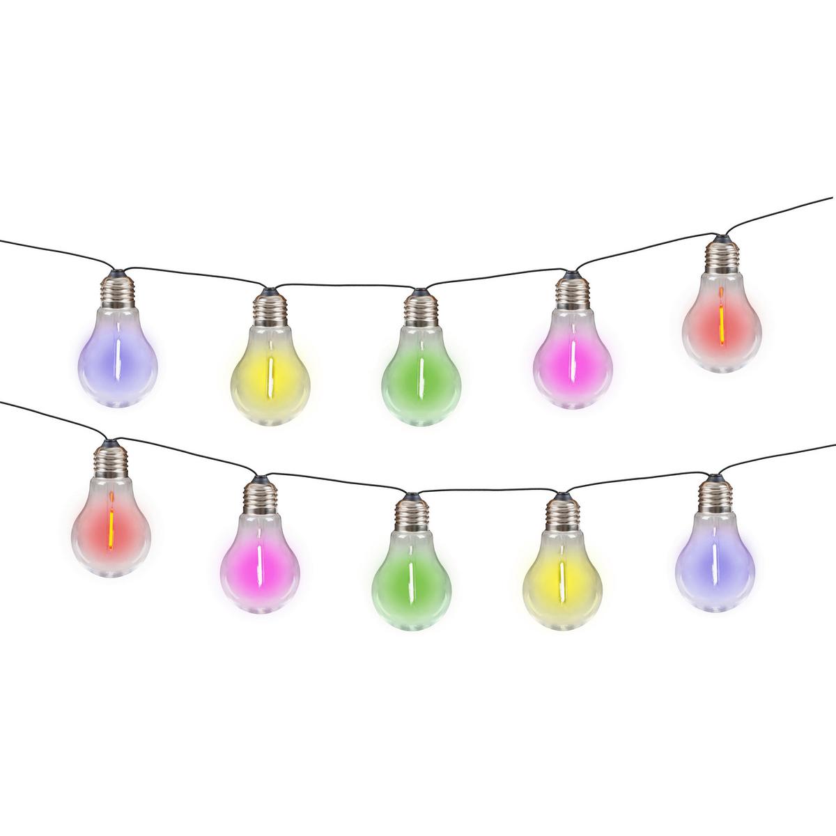 Solarleuchte 5328562 Linda - Klar/Schwarz, Basics, Glas/Kunststoff (370cm) - Näve