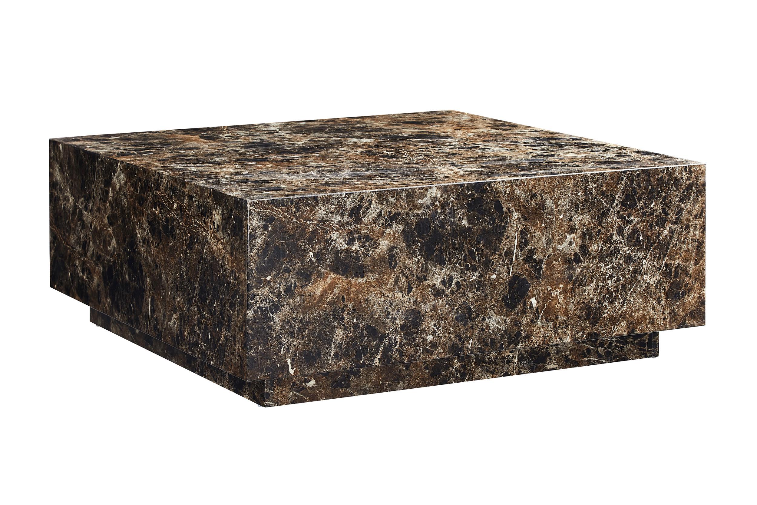 Couchtisch Braun B: 90 cm - Braun, Design, Holzwerkstoff (90/90/35cm) - Livetastic