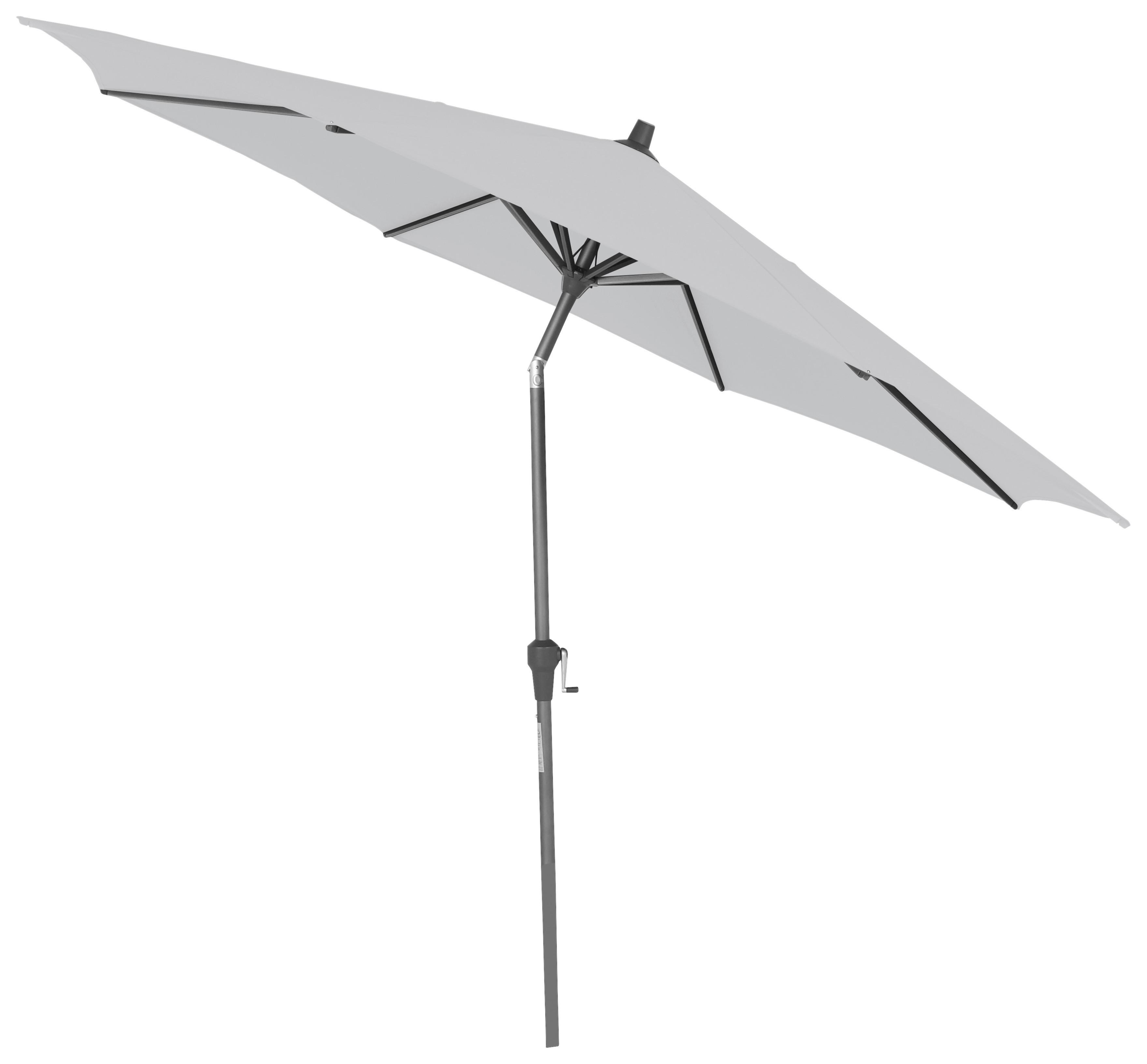 Sonnenschirm Ø 300 H: 238 cm Anthrazit/Grau - Anthrazit/Grau, KONVENTIONELL, Textil/Metall (300/300cm) - Siena Garden