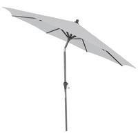 Sonnenschirm Ø 300 H: 238 Cm Anthrazit/grau - Anthrazit/Grau, KONVENTIONELL, Textil/Metall (300/300cm) - Siena Garden