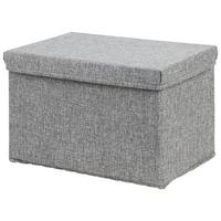 SKLADACÍ BOX CINDY - CA. 23L -EXT- - sivá, Modern, kartón/textil (38/26/24cm) - Mömax