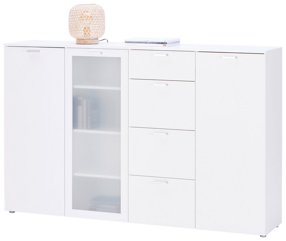 Kommode 179cm Xeno Weiß Xeno "x2m A9 908" - MODERN, Holzwerkstoff (179/115/37cm)