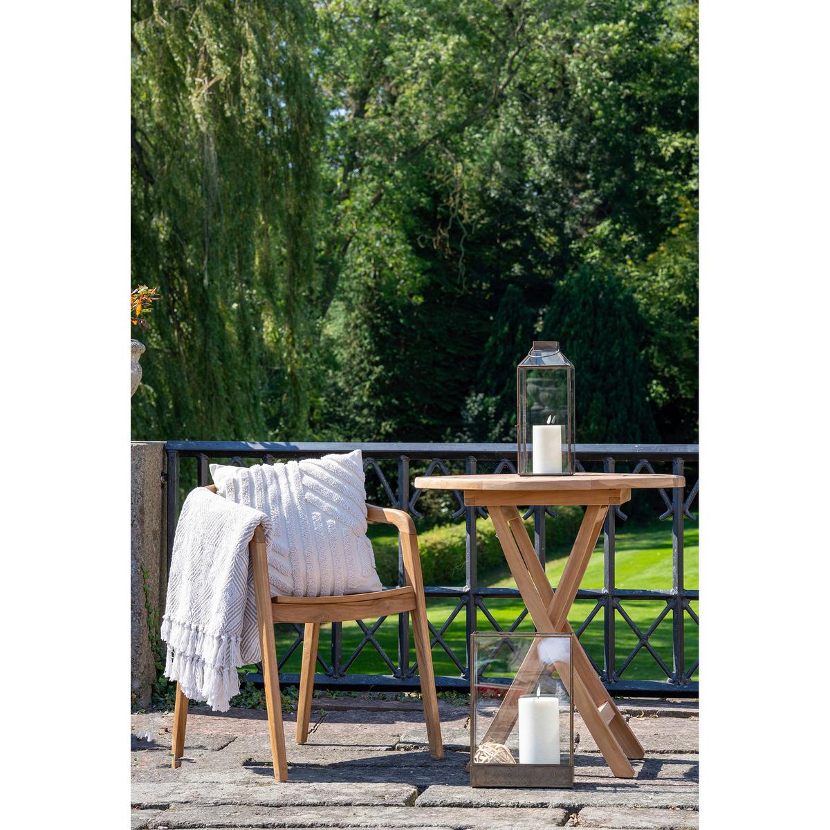 GARTENTISCH Oviedo Braun B: 70 cm - Braun, MODERN, Holz (70/70/75cm) - Gardenson