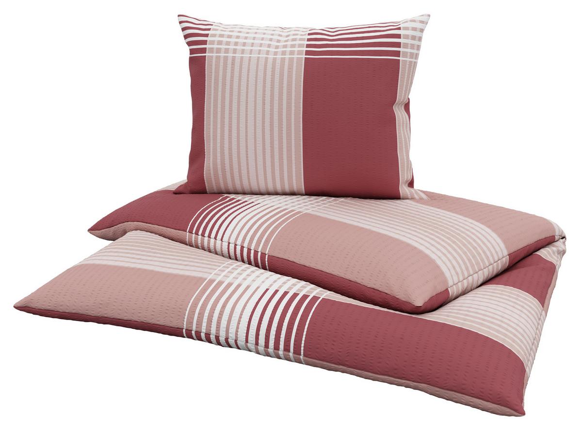 Ágyneműhuzat-garnitúra Enja - piros, Modern, textil (140/200cm) - Luca Bessoni